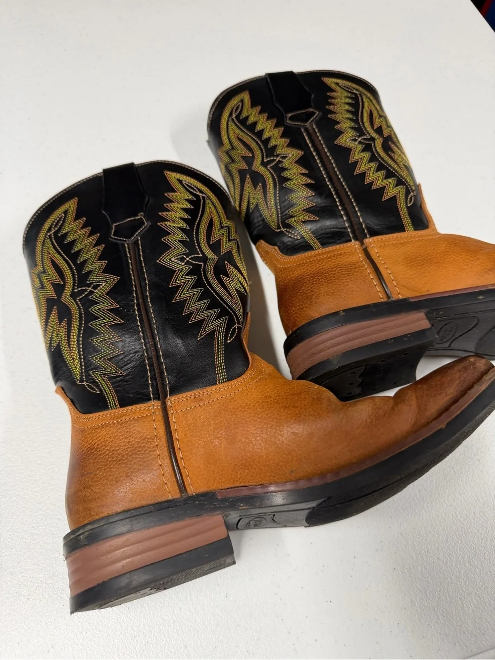 VTG YOUNG MENS JB DILLON COWBOY  SQ TOE BOOTS SIZE 6